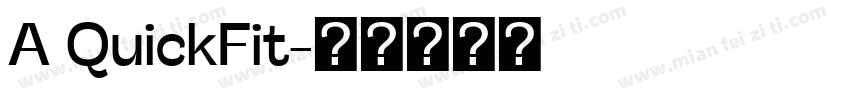 A QuickFit字体转换